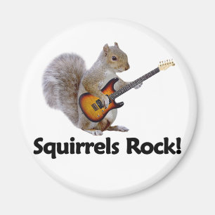 Squirrels Rock! Magnet