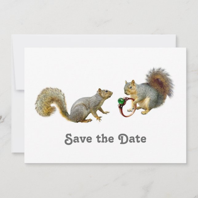Squirrels Save the Date (Front)