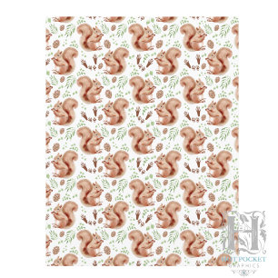 Squirrels Scrapbook Paper