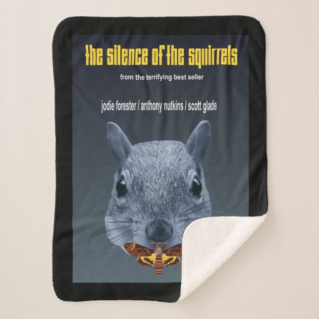 Squirrels, serial killers, parody, parodies, movie sherpa blanket (Front)