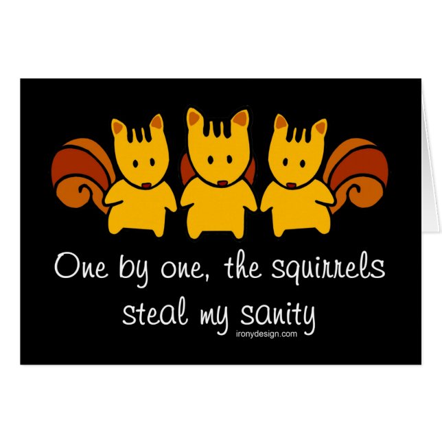 Squirrels steal my sanity (Front Horizontal)