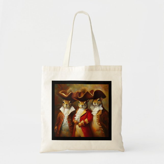 Squirrels Three Musketeers Tote Bag (Front)