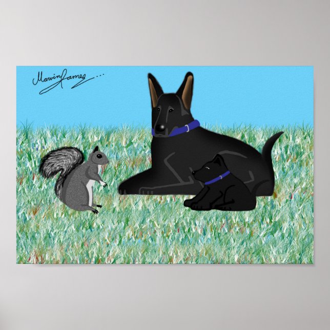 Squirrely Conversation. Poster (Front)