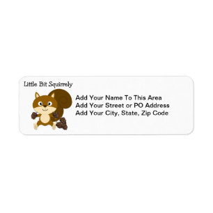 Squirrely Return Address Label