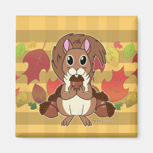 Squirrely Squirrel -  Magnet