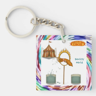 Squirty squid key ring