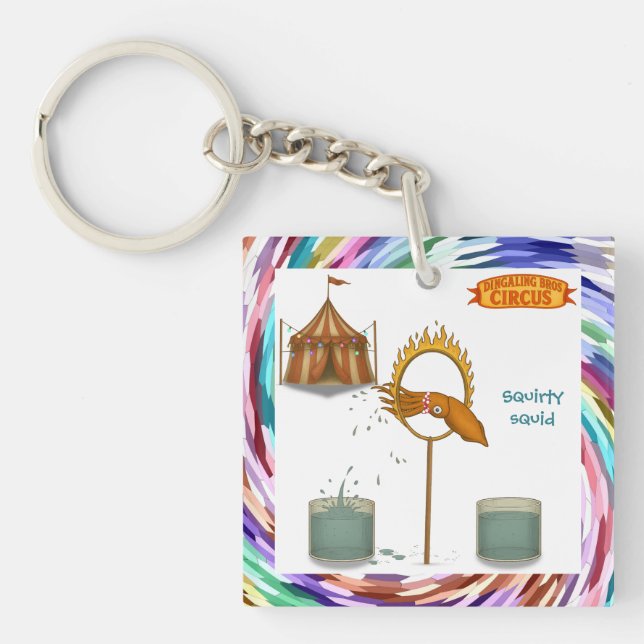 Squirty squid key ring (Front)