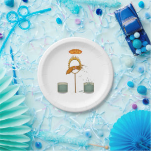 Squirty squid paper plate