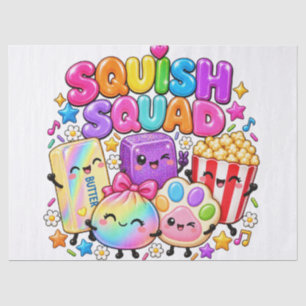 Squish Squad Viral Squishies Popcorn Butter Dumpli Tissue Paper