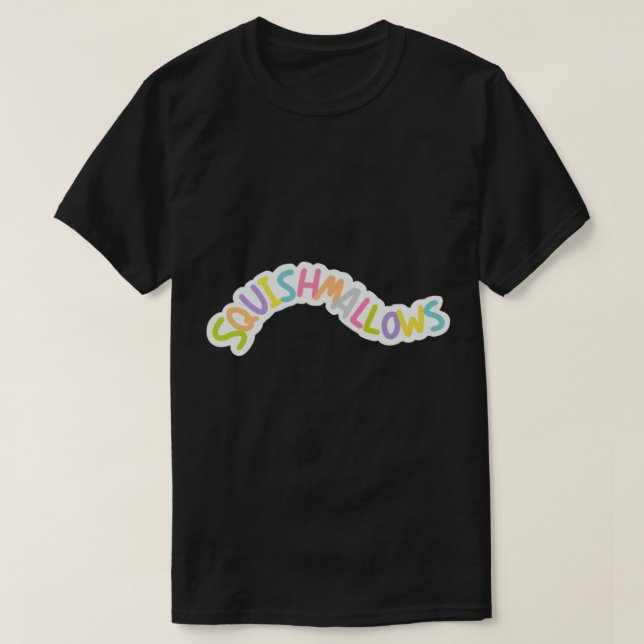 Squishmallows Logo Design Sticker T-Shirt (Design Front)