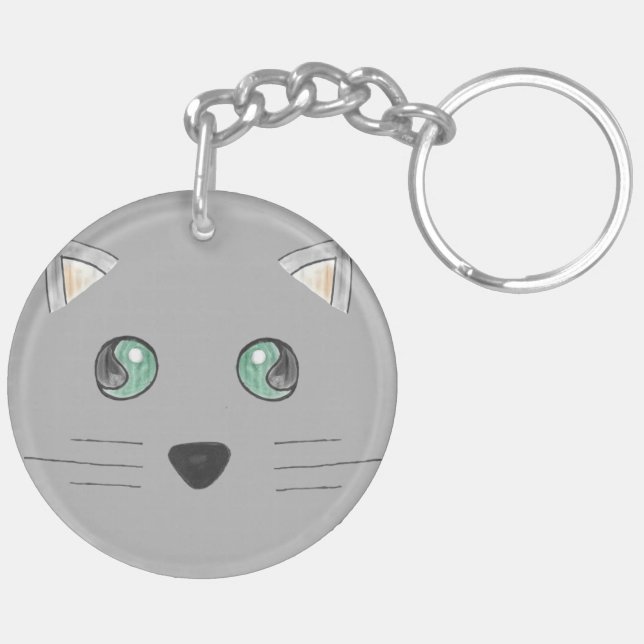 Squishy Cat keychain (Back Left)