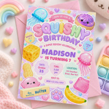 Squishy Girl Cute Kawaii Colourful Birthday Party
