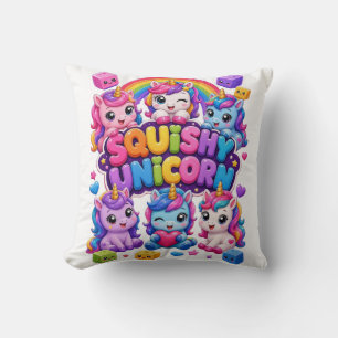 Squishy Unicorn Cute Kawaii Baby Unicorns Rainbow Cushion