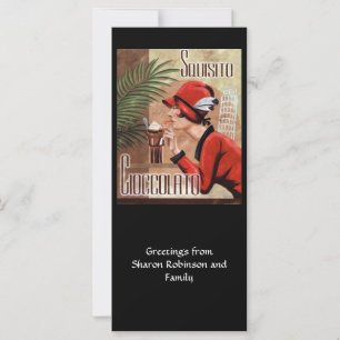 Squisito Cioccolato Italian Chocolate Woman in Red