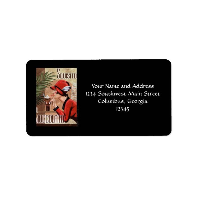 Squisito Cioccolato Italian Chocolate Woman in Red Label (Front)