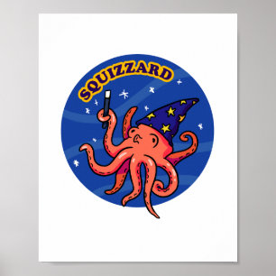 Squizzard Funny Magic Animal Pun Poster