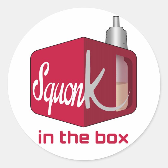 Squonker Box Classic Round Sticker (Front)