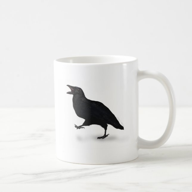 Sqwarking Crow Coffee Mug (Right)