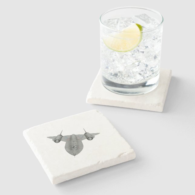 SR71 Blackbird Stone Coaster (Side)