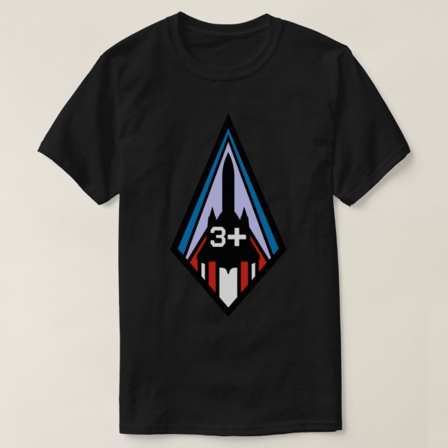SR-71 Blackbird +3 Pilot Insignia    T-Shirt (Design Front)