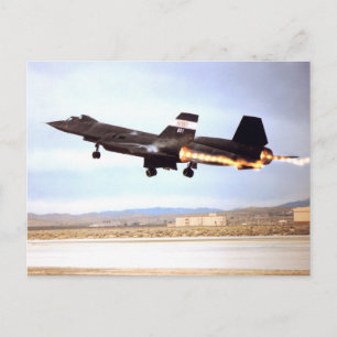 SR 71 Blackbird Postcard
