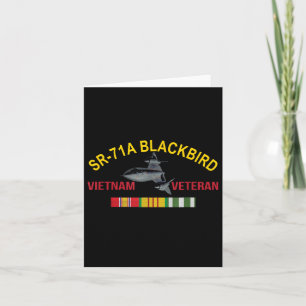Sr-71a Blackbird Vietnam Veteran Sr 71 Blackbird A Card