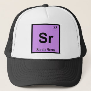 Sr - Santa Rosa California Chemistry Symbol Trucker Hat