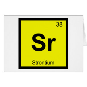 Sr - Strontium Chemistry Periodic Table Symbol