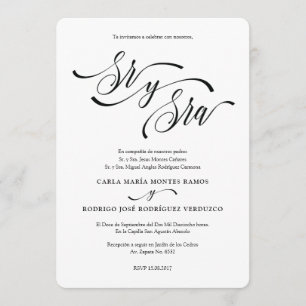 SR Y SRA 2 Editable Spanish wedding invitation