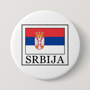 Srbija 7.5 Cm Round Badge