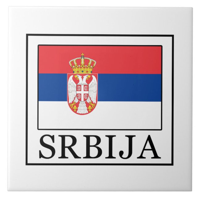 Srbija Ceramic Tile (Front)