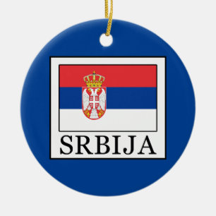 Srbija Ceramic Tree Decoration