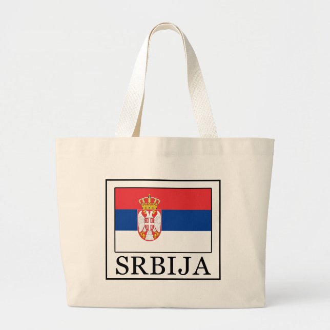 Srbija Large Tote Bag (Front)