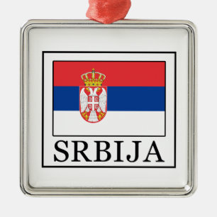 Srbija Metal Tree Decoration