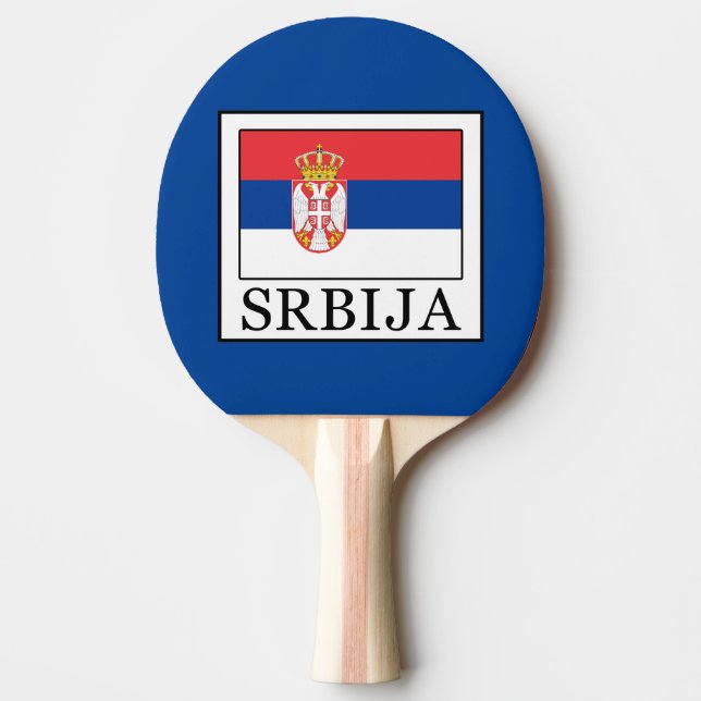 Srbija Ping Pong Paddle (Front)