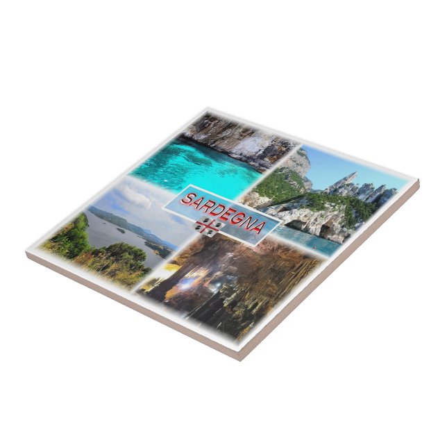 SRD003 SARDINIA, Mosaic, Italy, Fridge Ceramic Tile (Side)