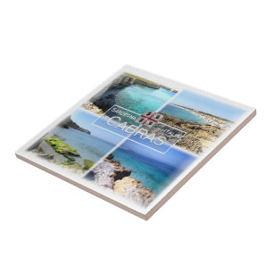 SRD013 CABRAS, Mosaic, Sardinia, Italy, Ceramic Tile