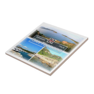 SRD019 SAN TEODORO, Mosaic, Sardinia, Ceramic Tile