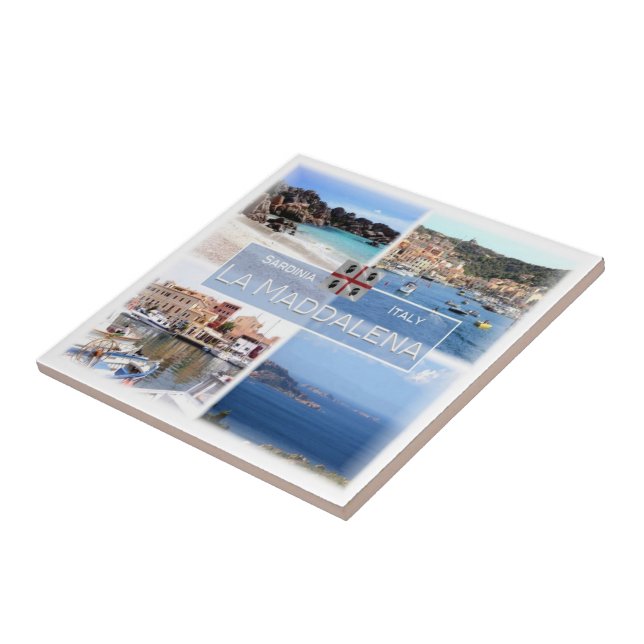 SRD023 LA MADDALENA, Mosaic, Sardinia, Ceramic Tile (Side)