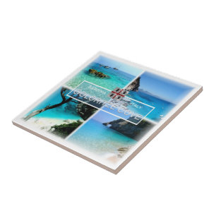 SRD034 COVE GOLORITZE' Mosaic, Sardinia, Ceramic Tile