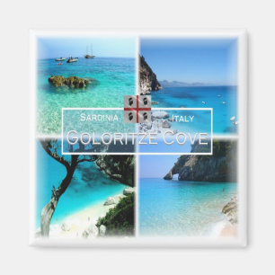 SRD034 COVE GOLORITZE' Mosaic, Sardinia, Fridge Magnet