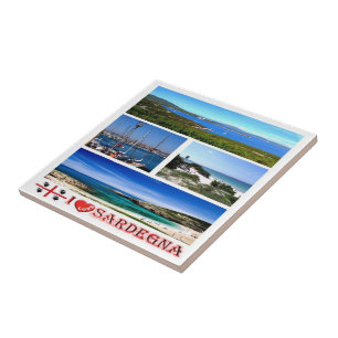 SRD040 SARDINIA I Love, Mosaic, Italy, Ceramic Tile