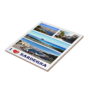 SRD041 SARDINIA I Love, Mosaic, Italy, Ceramic Tile