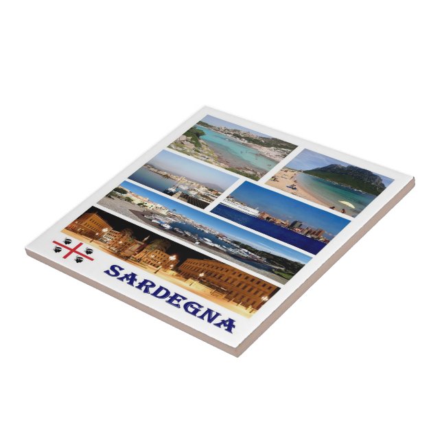 SRD042 SARDINIA, Mosaic, Italy, Ceramic Tile (Side)