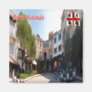SRD050 PORTO ROTONDO, Sardinia, Italy, Fridge Magnet