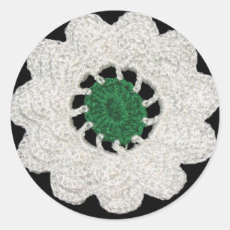 Srebrenica cvijet classic round sticker