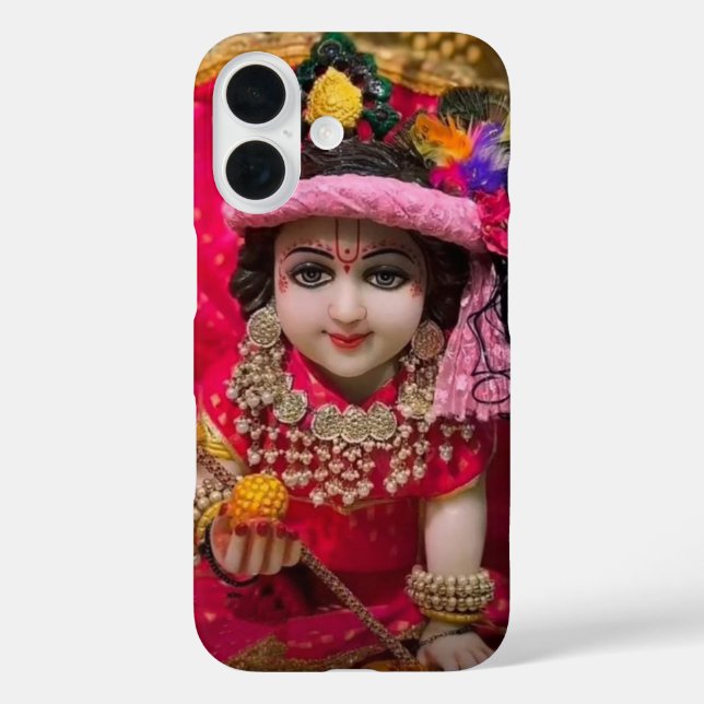 Sree Krisna design case for Iphone 16  (Back)