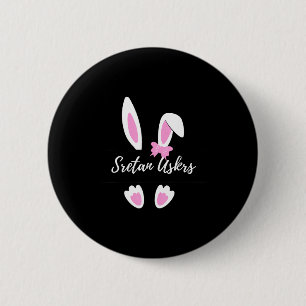 Sretan uskrs happy easter croatian graphic novelty 6 cm round badge