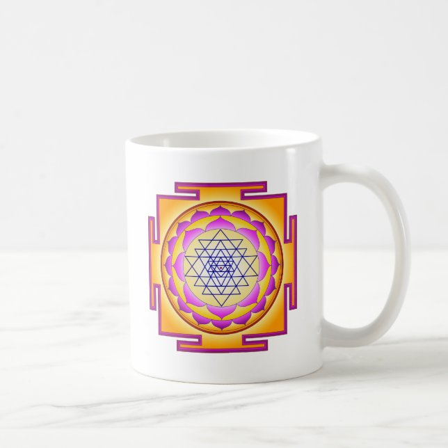 Sri Chakra Goddess Shri Lalitha Tripura Sundari Coffee Mug (Right)
