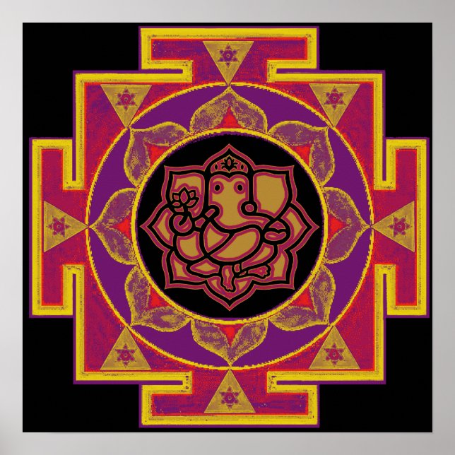 Sri Ganesh Yantra Poster (Front)